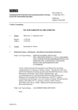 Journal der 726. Plenarsitzung des Forums