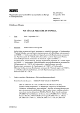 Journal de la 964ème séance plénière du Conseil