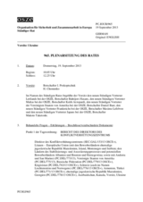 Journal der 965. Plenarsitzung des Ständigen Rates 