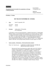 Journal de la 965ème séance plénière du Conseil