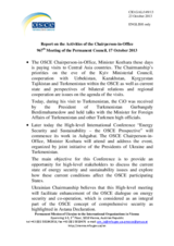 Report on the activities of the Chairperson-in-Office