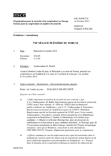 Journal de la 730è séance plénière du Forum