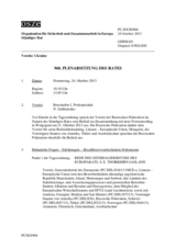 Journal der 968. Plenarsitzung des Ständigen Rates