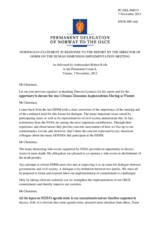 Statement by the Delegation of Norway in response to the report by Ambassador Janez Lenarčič, Director of the Office for Democratic Institutions and Human Rights (ODIHR) on the Human Dimension Implementation Meeting