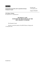 Permanent Council adopted Decision No. 1097