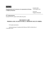 Decisione N.1099 del Consiglio permanente
