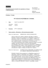 Journal de la 973ème séance plénière du Conseil