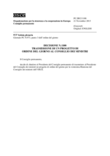 Decisione N.1100 del Consiglio permanente
