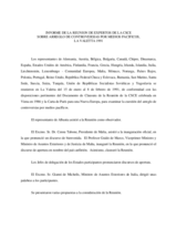 Report of the CSCE Meeting of Experts on Peaceful Settlement of Disputes - Valletta, Malta (es)