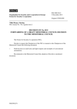 Forum for Security Co-operation Decision No. 8/13 