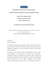 Christians in the OSCE Region: The State of Their Religious Freedoms Christians in the OSCE Region: The State of Their Religious Freedoms