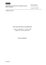 Final Report of the 1999 OSCE Review Conference 