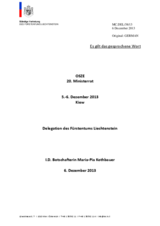 Statement by H.E. Ms. Maria-Pia Kothbauer, Ambassador, Permanent Representative