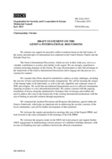 Draft Statement on the Geneva International Discussions