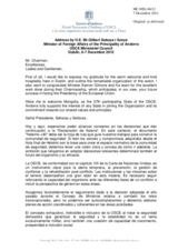 Statement by H.E. Mr. Gilbert Saboya, Minister of Foreign Affairs