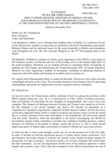 Statement by H.E. Mr. Iurie Leanca, Deputy Prime Minister, Minister of Foreign Affairs and European Integration