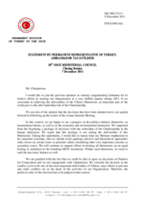 Closing Statement by Amb. Tacan Ildem