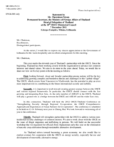 Statement by H.E. Mr. Theerakun Niyom, Permanent Secretary for Foreign Affairs