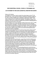 Statement by H.E. Mr. David Lidington, Minister of State for European Affairs