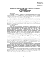 Statement by H.E. Mr. Ahmet Davutoglu, Minister for Foreign Affairs