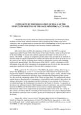 Statement by H.E. Mr. Mario Giro, Under-Secretary for Foreign Affairs