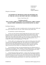 Session 2, Statement