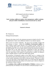 Session 2, Statement