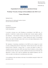 Opening Session, Statement by Amb. Zannier