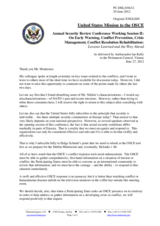 Session 2, Statement