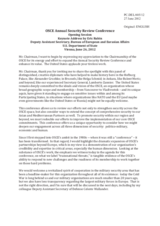 Opening Statement by Mr. Eric Rubin, Deputy Assistant Secretary, Bureau of European and Eurasian Affairs, Department of State