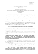 Statement by Mr. Mkrtchian, Director, Arms Control and International Security Department, Ministry of Foreign Affairs