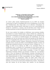 Statement by Amb. Salber, Deputy Political Director, Federal Foreign Office, Germany