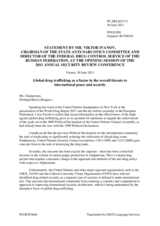 Statement by Mr. Victor P. Ivanov, Director of the Federal Drug Control Service, Russian Federation