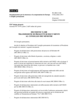 Decisione N.1108 del Consiglio permanente