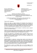 Statement by the Delegation of Albania in response to the address by the Federal Minister for European and International Affairs of Austria, H.E. Sebastian Kurz