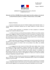 Déclaration de M. Pierre Cochard, Directeur général adjoint des affaires politiques et de sécurité, au Conseil Permanent spécial sur la situation en Ukraine