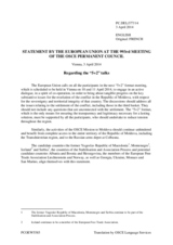 Statement by the Greek Presidency of the Council of the EU on the meeting in the “5+2” negotiation format on the settlement of the Transdniestrian conflict, to be held in Vienna on 10 and 11 April 2014