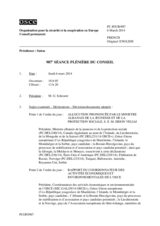 Journal de la 987ème séance plénière du Conseil