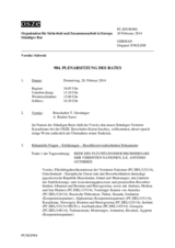 Journal der 984. Plenarsitzung des Ständigen Rates 