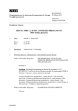 Giornale della 991a Seduta speciale del Consiglio permanente