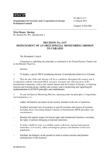Permanent Council Decision No. 1117