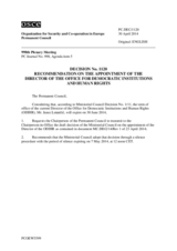 Permanent Council Decision No. 1120