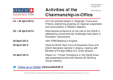 Report on the activities of the Chairperson-in-Office. 