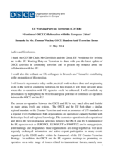 Continued OSCE Collaboration with the European Union