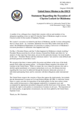 Statement by the Delegation of the United States on the death penalty in the United States of America