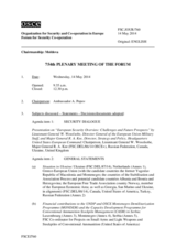 Journal of the 754th Plenary Meeting of the Forum for Security Co-operation