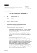 Journal of the 755th Plenary Meeting of the Forum for Security Co-operation