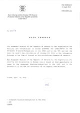 Response by the Delegation of Estonia to the Questionnaire on the Code of Conduct on Politico-Military Aspects of Security