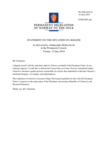Statement by the Delegation of Norway on the ongoing violations of OSCE principles and commitments by the Russian Federation and the situation in Ukraine