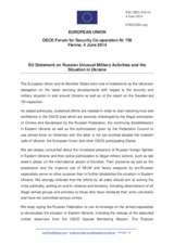 Statement by the Greek Presidency of the Council of the EU on the situation in Ukraine